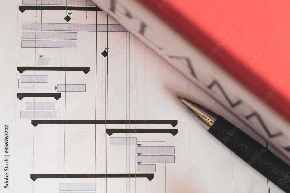 Project manager - Construction gantt chart plan schedule